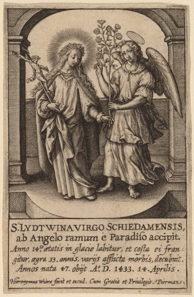 S. Lydtwina Virgo Schiedamensis ... de Hieronymus Wierix