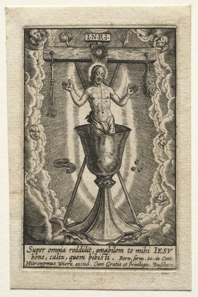 La sangre del Redentor de Hieronymus Wierix
