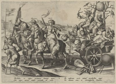 madurez Las cuatro edades del hombre y la muerte (título de la serie) de Hieronymus Wierix