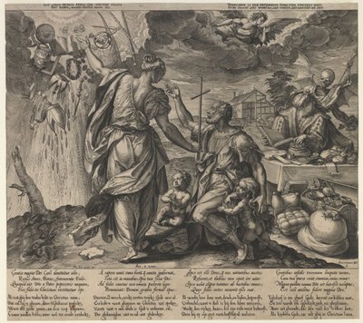 Las dos muertes, segunda mitad del siglo XVI de Hieronymus Wierx