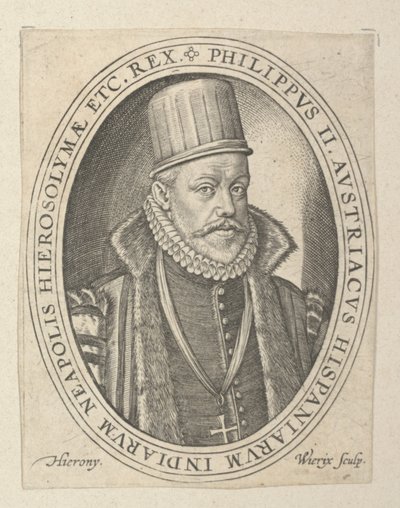 Felipe II de España de Hieronymus or Jerome Wierix
