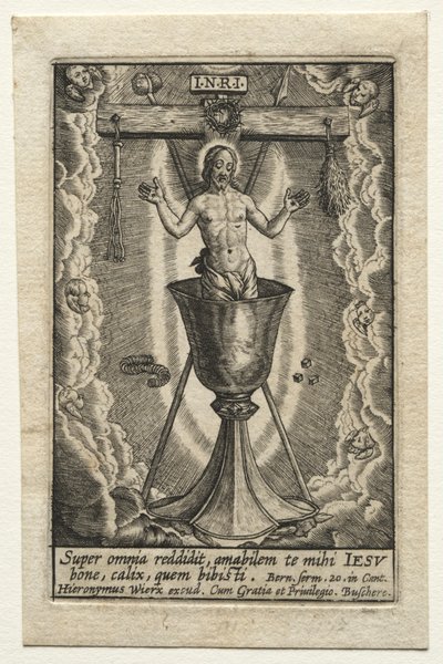 Super omnia reddidit, amabilem de Hieronymus or Jerome Wierix