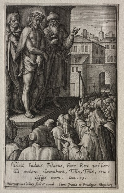 La Pasión: Cristo presentado al pueblo de Hieronymus or Jerome Wierix