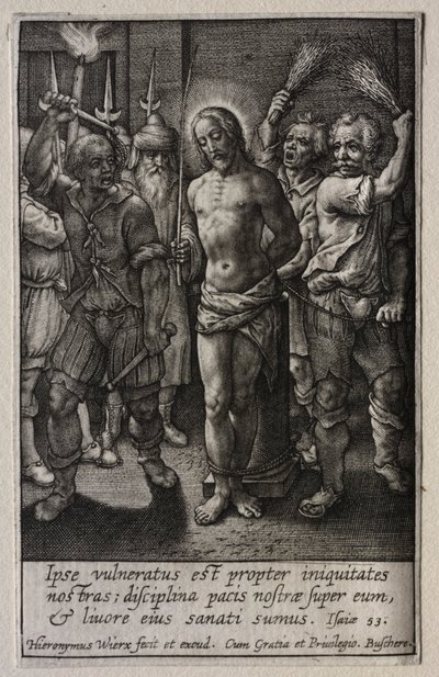 La Pasión: La flagelación de Hieronymus or Jerome Wierix