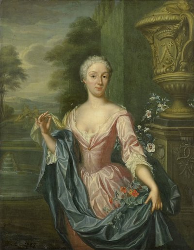 Retrato de Claudine van Royen (nacida en 1712), esposa de Pieter Teding van Berkhout de Hieronymus van der Mij