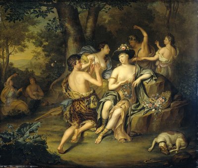 Pastores y pastoras en un paisaje
Coronación de Mirtillo por Amarillis de Hieronymus van der Mij