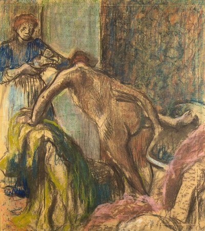 Desayuno después del baño de Hilaire Germain Edgar Degas