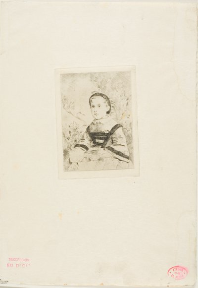 Srta. N. Wolkonska, segundo plato de Hilaire Germain Edgar Degas