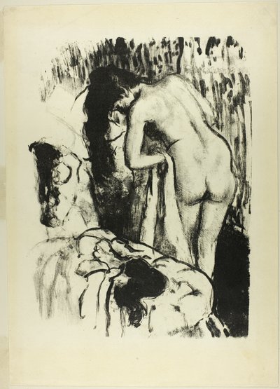 Mujer desnuda de pie, secándose de Hilaire Germain Edgar Degas