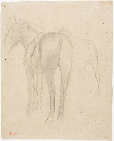 Estudios de un caballo de Hilaire Germain Edgar Degas