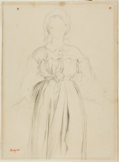 Estudio para un retrato de Marguérite de Gas de Hilaire Germain Edgar Degas