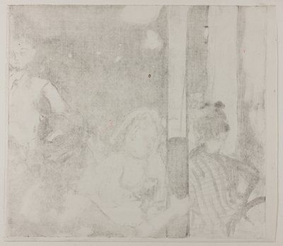 Mujeres delante de un café, por la tarde de Hilaire Germain Edgar Degas