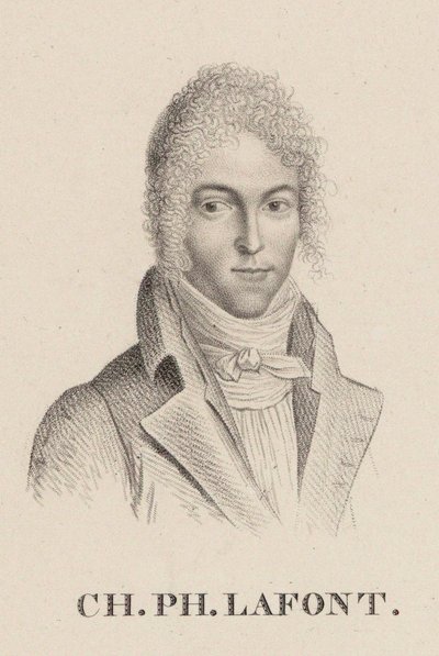 Retrato del violinista y compositor Charles Philippe Lafont de Hilaire Ledru