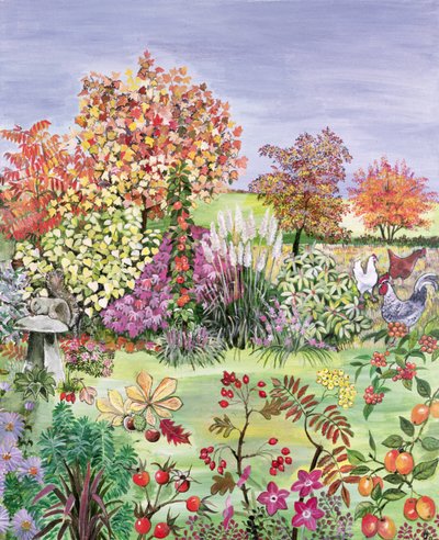 Otoño de Las Cuatro Estaciones (una de un conjunto de cuatro) de Hilary Jones