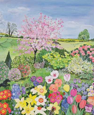 Primavera de Las Cuatro Estaciones (una de un conjunto de cuatro) de Hilary Jones