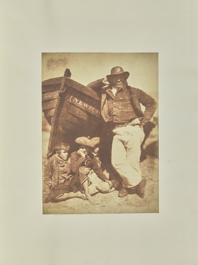 [James Linton y tres niños] de Hill and Adamson