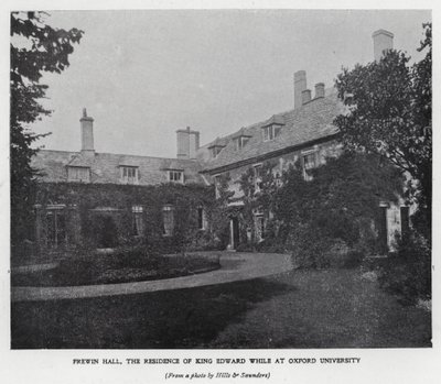 Frewin Hall, residencia del Rey Eduardo VII mientras estudiaba en la Universidad de Oxford de Hills and Saunders
