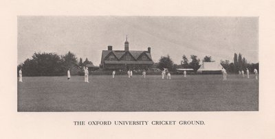 El Parque, campo de cricket de la Universidad de Oxford, 1912 de Hills and Saunders