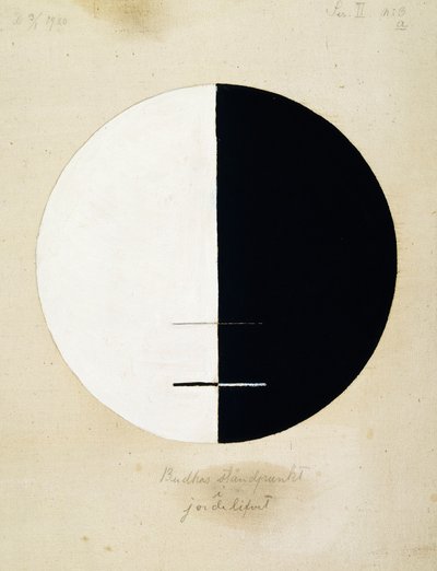 El punto de vista de Buda en la vida terrenal, No. 3a, 1920 de Hilma af Klint