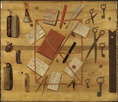 Ratelier a lettres - Rack de letras. Trompe-l