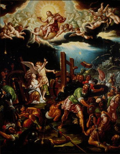 El martirio de Santa Catalina de Alejandría, mediados del siglo XVIII de Hipólito de Rioja