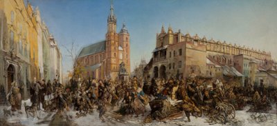 Feria en la Plaza Mayor de Cracovia de Hipolit Lipinski