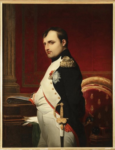 Napoleón I en su estudio en 1807 de Paul Delaroche
