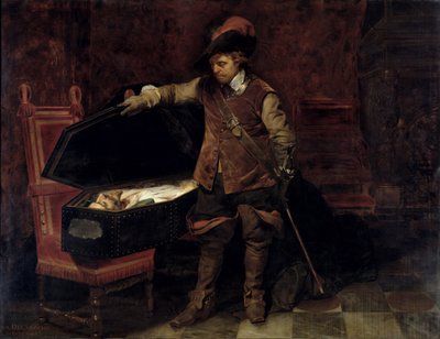 Oliver Cromwell (1599-1658) Abriendo el ataúd de Carlos I (1600-49) 1831 (óleo sobre lienzo) de Hippolyte (1797 1856) Delaroche