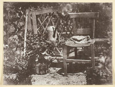 Silla en un jardín, 1842-50, impreso 1965 de Hippolyte Bayard