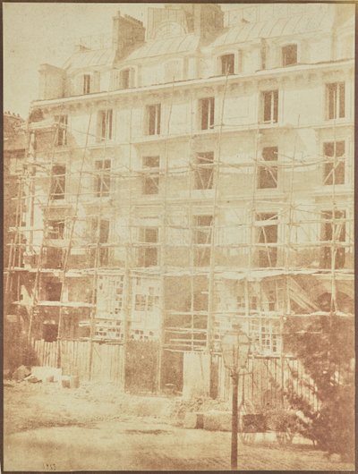 [Construcción de la Galería de la Madeleine, plaza de la Madeleine]. de Hippolyte Bayard