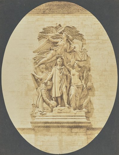 [Detalle de "Le Triomphe de 1810", de Jean-Pierre Cortot, Arco del Triunfo]. de Hippolyte Bayard