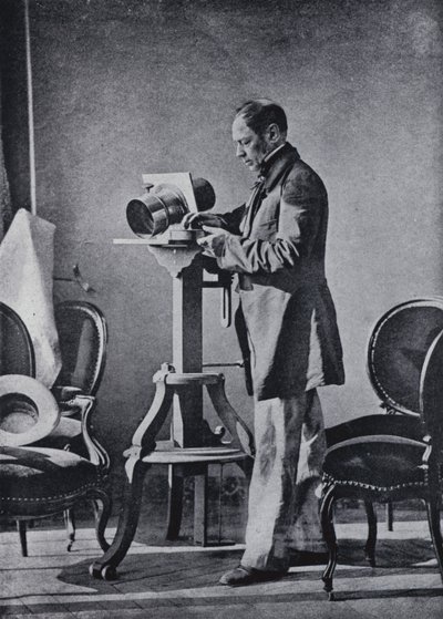 Retrato de Hippolyte Bayard, tomado por él mismo (foto en b/n) de Hippolyte Bayard