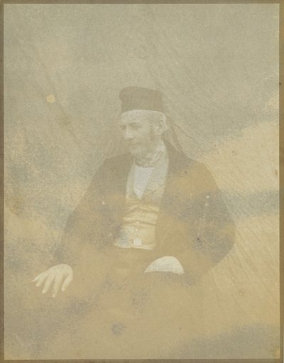 [Retrato de un hombre sentado con gorra] de Hippolyte Bayard