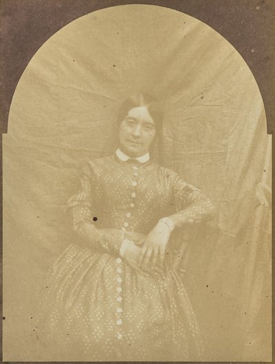 [Retrato de una mujer sentada] de Hippolyte Bayard