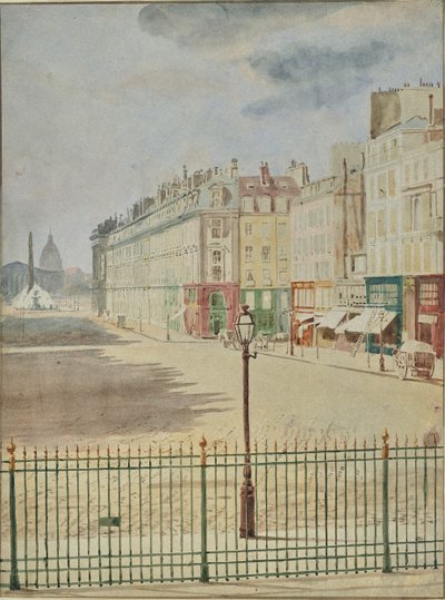 [Rue Royale frente a la Place de la Concorde]. de Hippolyte Bayard