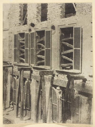 Vieja casa en restauración de Hippolyte Bayard