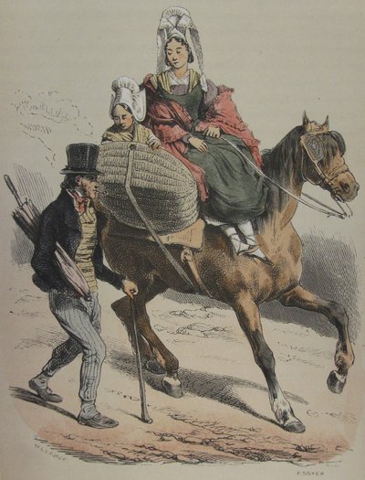 Normandía Jules Janin ilustración 161 de Hippolyte Bellange