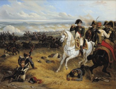 Napoleón en la batalla de Wagram de Hippolyte Bellange