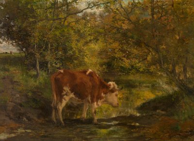 Una vaca junto a la zanja de Hippolyte Boulenger