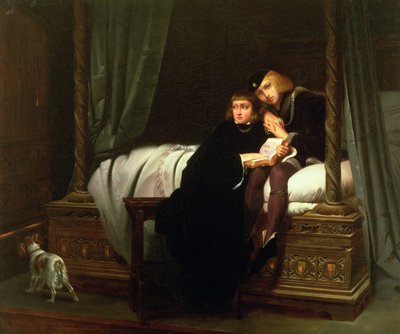 Eduardo V y el Duque de York en la Torre, 1830 de Hippolyte Delaroche