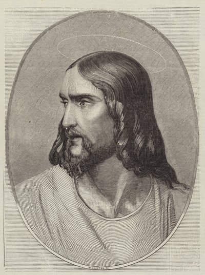 Cabeza del Salvador de Hippolyte Delaroche
