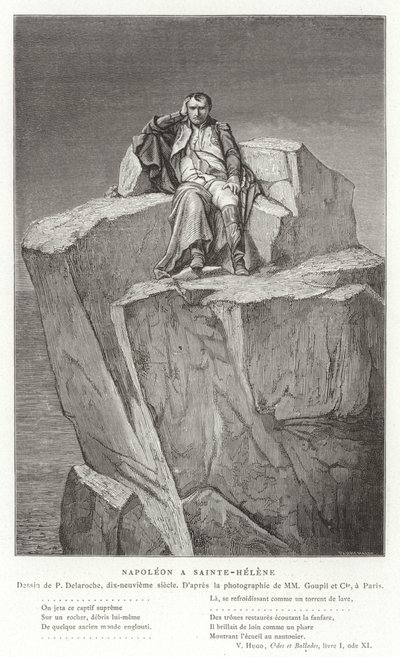 Napoleón en Santa Helena de Hippolyte Delaroche
