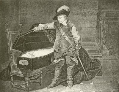 Oliver Cromwell mirando el cadáver del Rey Carlos I de Hippolyte Delaroche