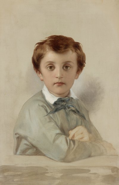 Retrato de Philippe-Grégoire Delaroche, el hijo menor del artista, 1851 de Hippolyte Delaroche