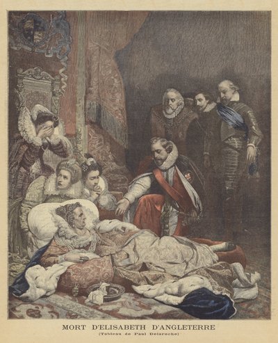 La muerte de Isabel I, Reina de Inglaterra de Hippolyte Delaroche