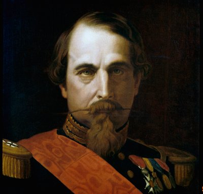 Retrato del Emperador Napoleón III (1808-1873) (detalle) de Hippolyte Flandrin
