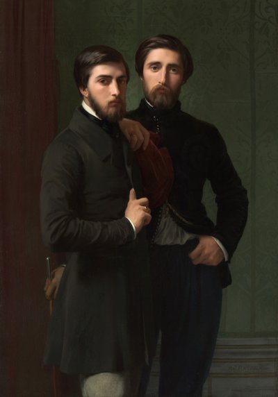 René-Charles Dassy y su hermano Jean-Baptiste-Claude-Amédé Dassy, 1850 de Hippolyte Flandrin