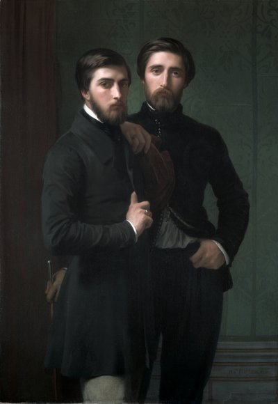 René-Charles Dassy and His Brother Jean-Baptiste-Claude-Amédé Dassy de Hippolyte Jean Flandrin