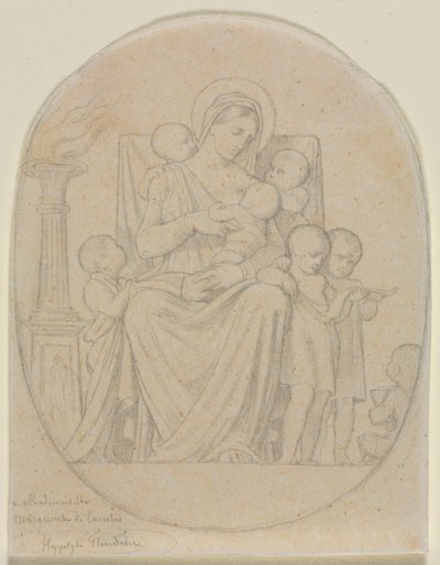 Santa Felicidad y sus siete hijos de Hippolyte Jean Flandrin
