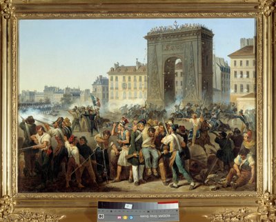 Batalla de la Puerta Saint Denis, 28 de julio de 1830 de Hippolyte Lecomte